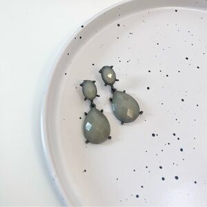 Elegant Green Drop Earrings